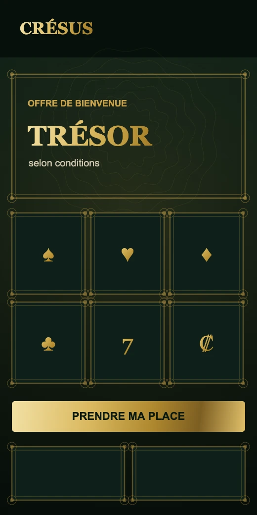 Expérience mobile Crésus Casino